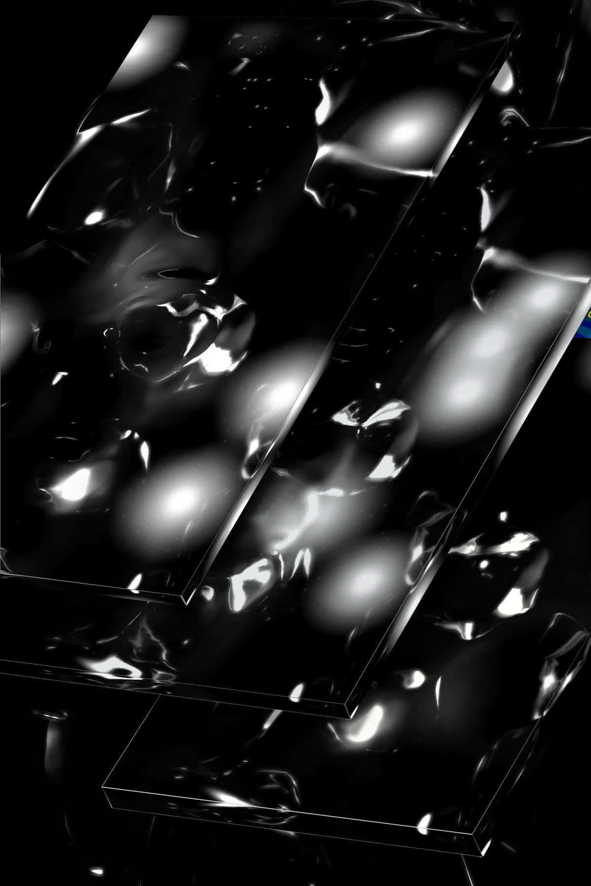 Stylish Black Shiny Background Wallpaper