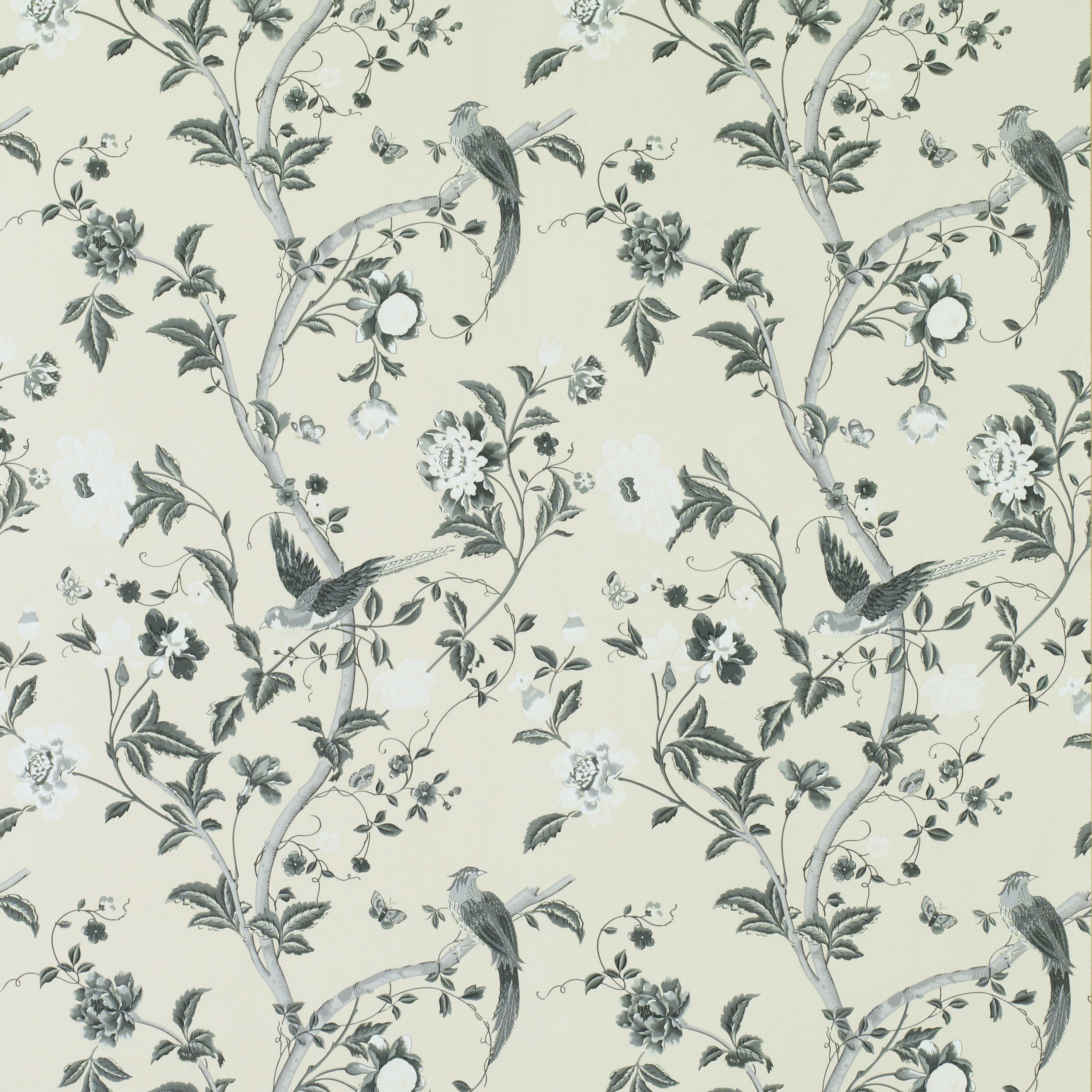 Home Decorating Wallpaper Summer Palace Charcoal Floral