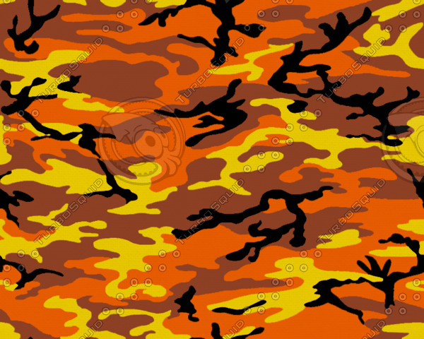 Orange Camouflage Camo