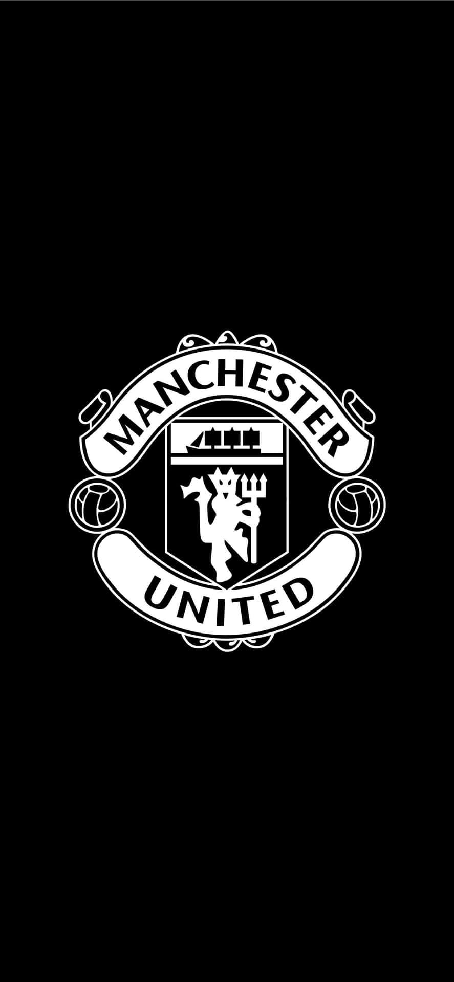 Manchester United iPhone Black And White Wallpaper