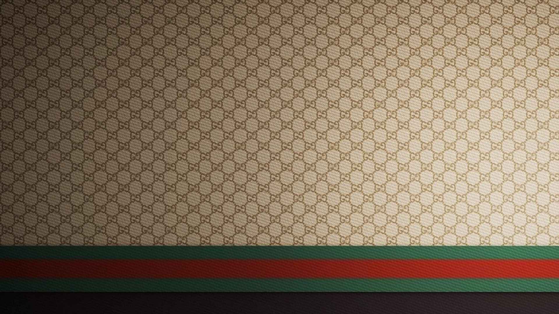 Gucci GG Pattern Wallpaper with Web Stripe