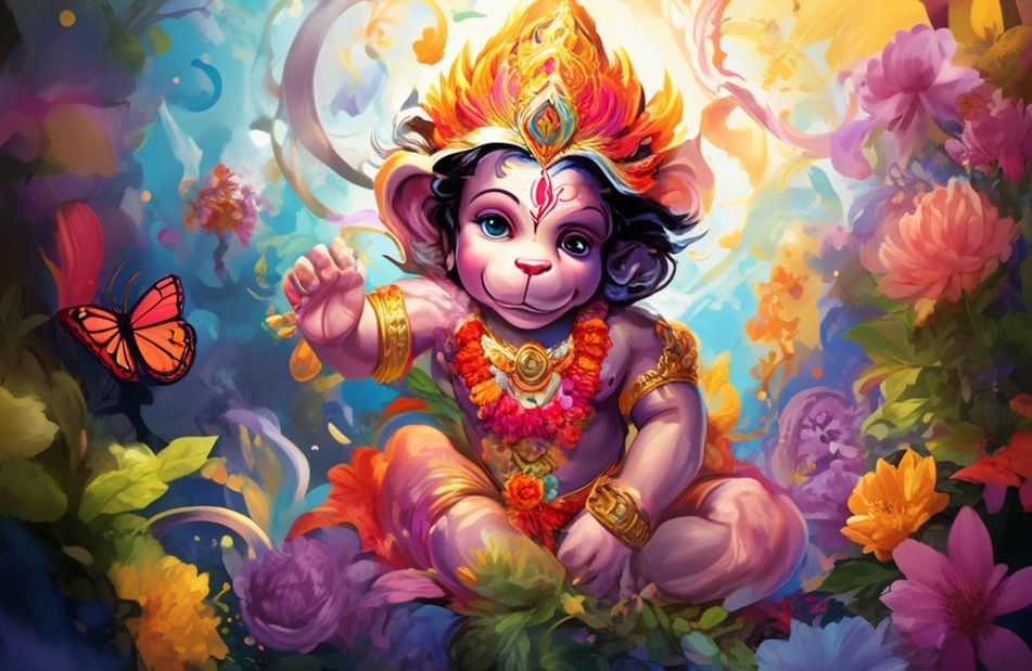 Baby Hanuman Wallpaper