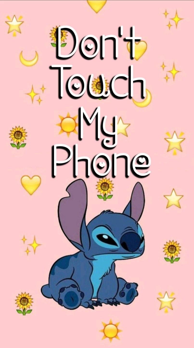 Don T Touch Lilo And Stitch iPhone Wallpaper