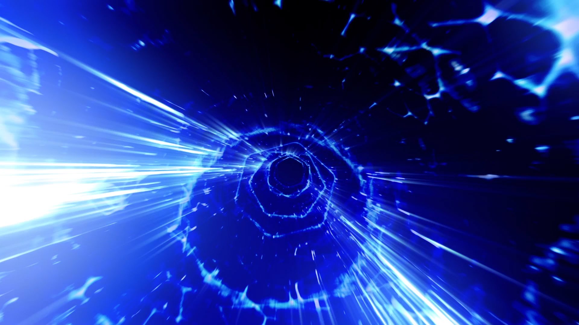 Animated Background Wormhole Tunnel Flythrough Footage