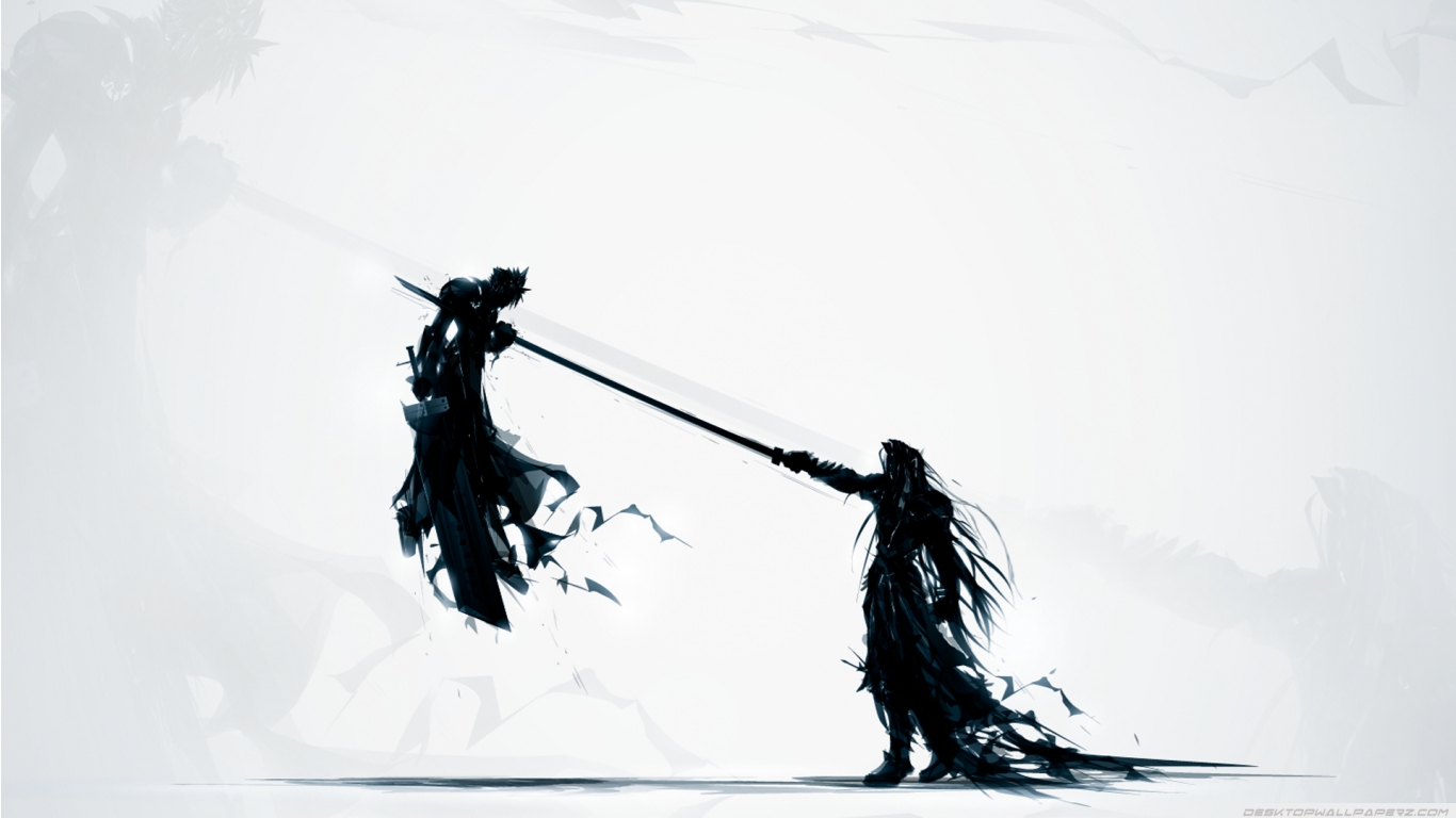 Vii Katana Sephiroth Cloud Strife Artwork Swords Wallpaper