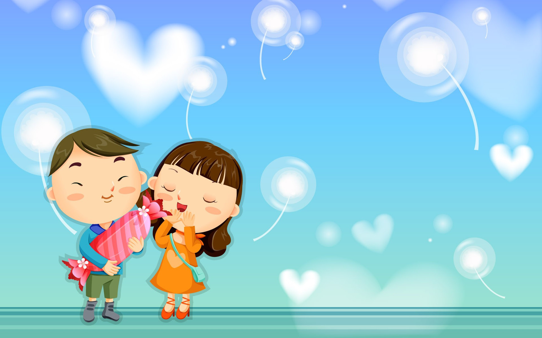 Cartoon Love Wallpaper