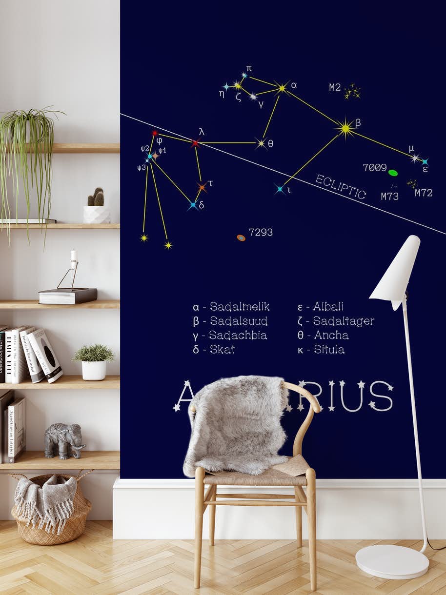 Buy Aquarius Zodiac Constellation Wallpaper Shipping