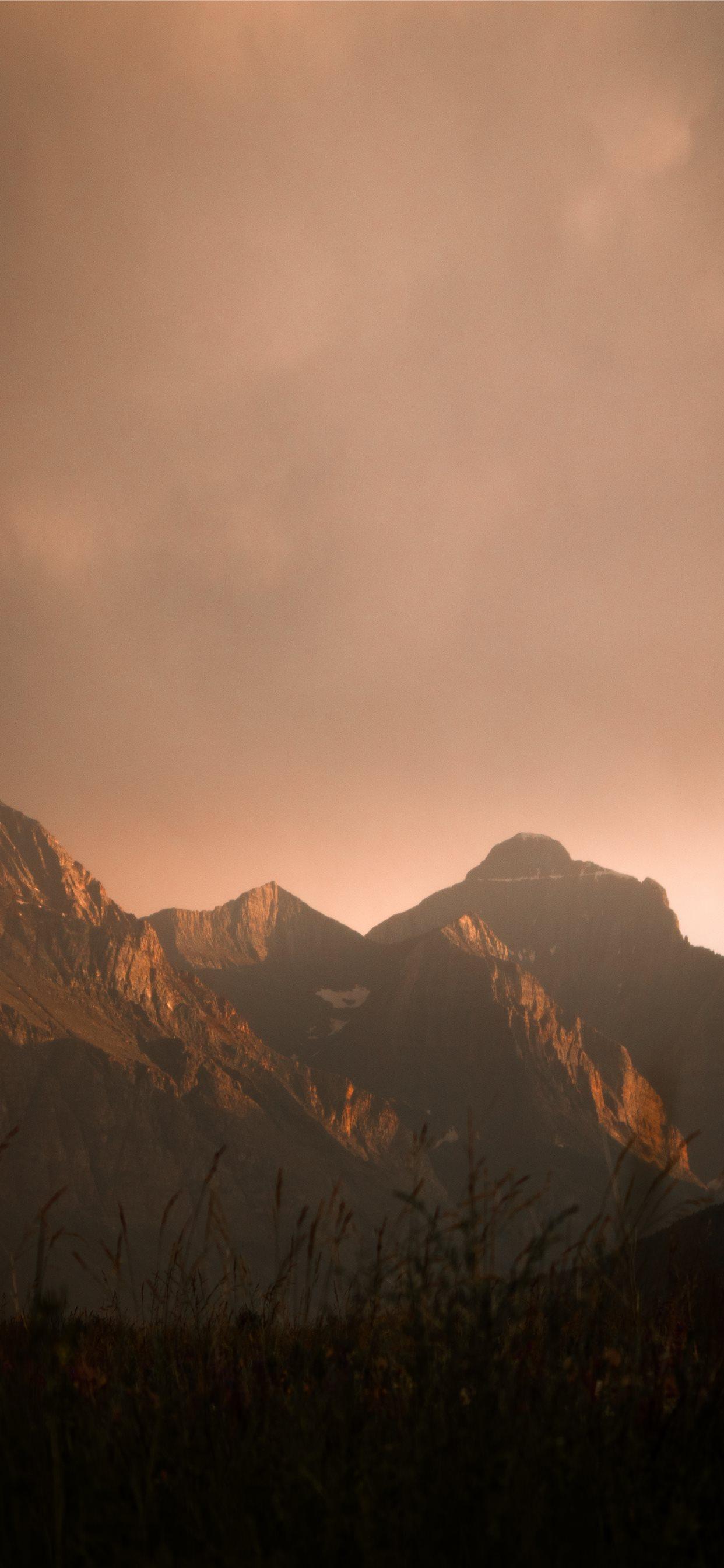 Brown Rock Mountain iPhone X Wallpaper