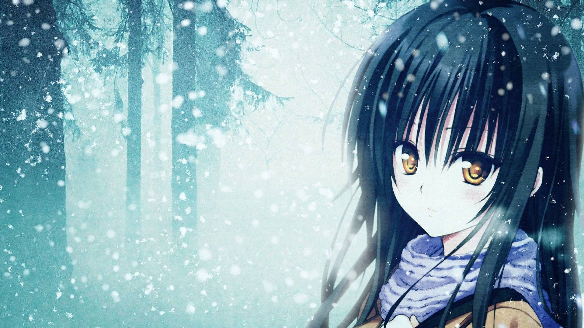 Anime Girl Sad Alone Drowning In Water Wallpaper