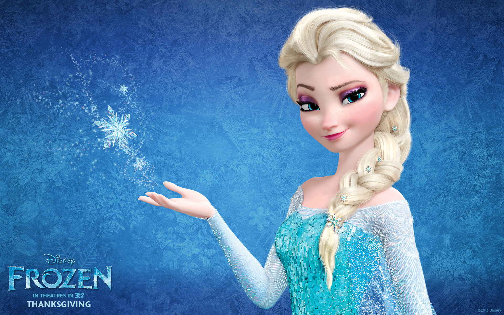 Queen Elsa from Disneys Frozen Desktop Wallpaper