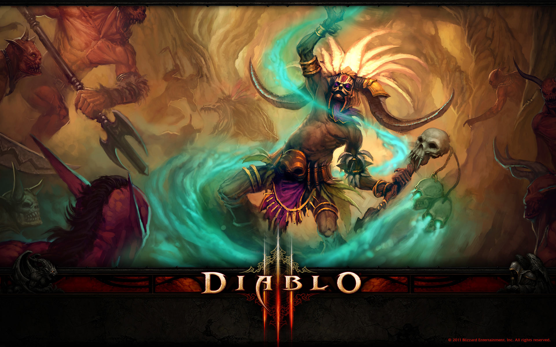 Games Wallpaper Diablo Witch Doctor