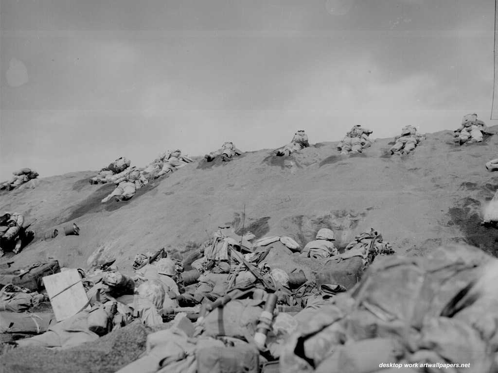 Iwo Jima Wallpaper Photo Print World War Ii Photography