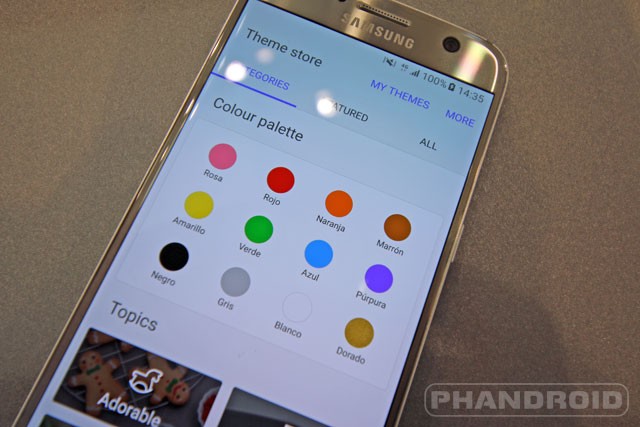 Galaxy S7 Themes Pallette Watermark