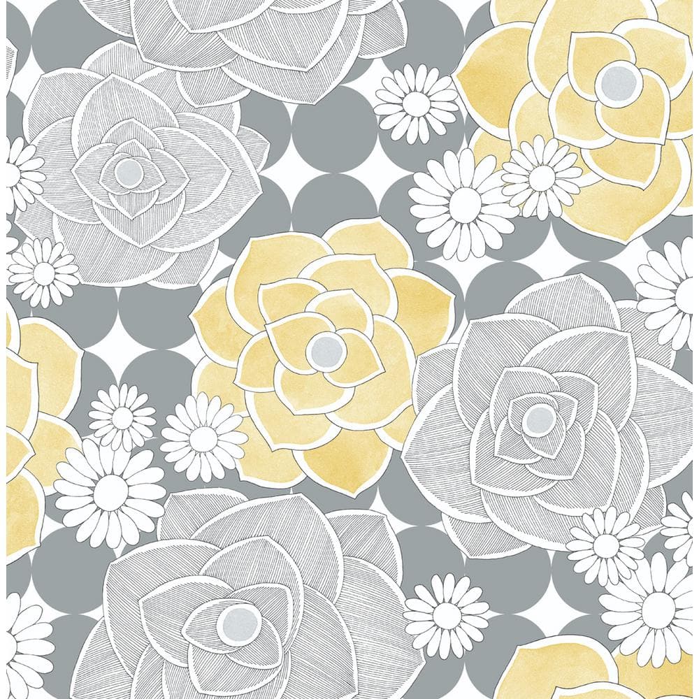 Grey And Yellow Wallpaper