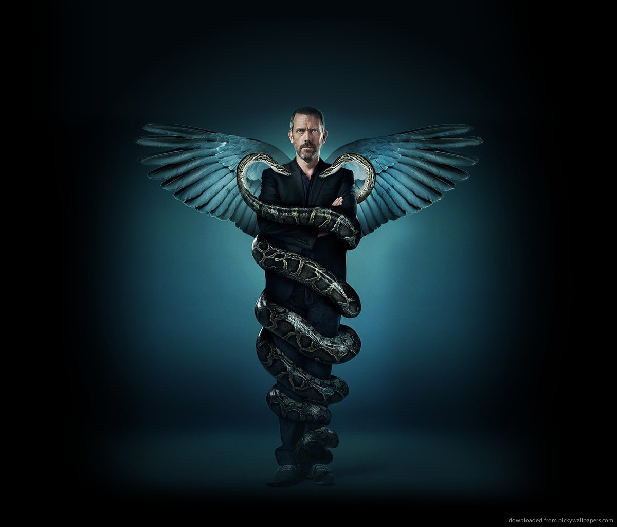 Hugh Laurie In Real Life Caduceus Wallpaper For Samsung Galaxy Tab