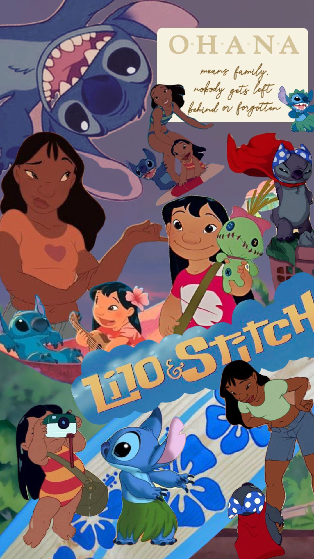 Stitch Wallpaper Ohana Means Family