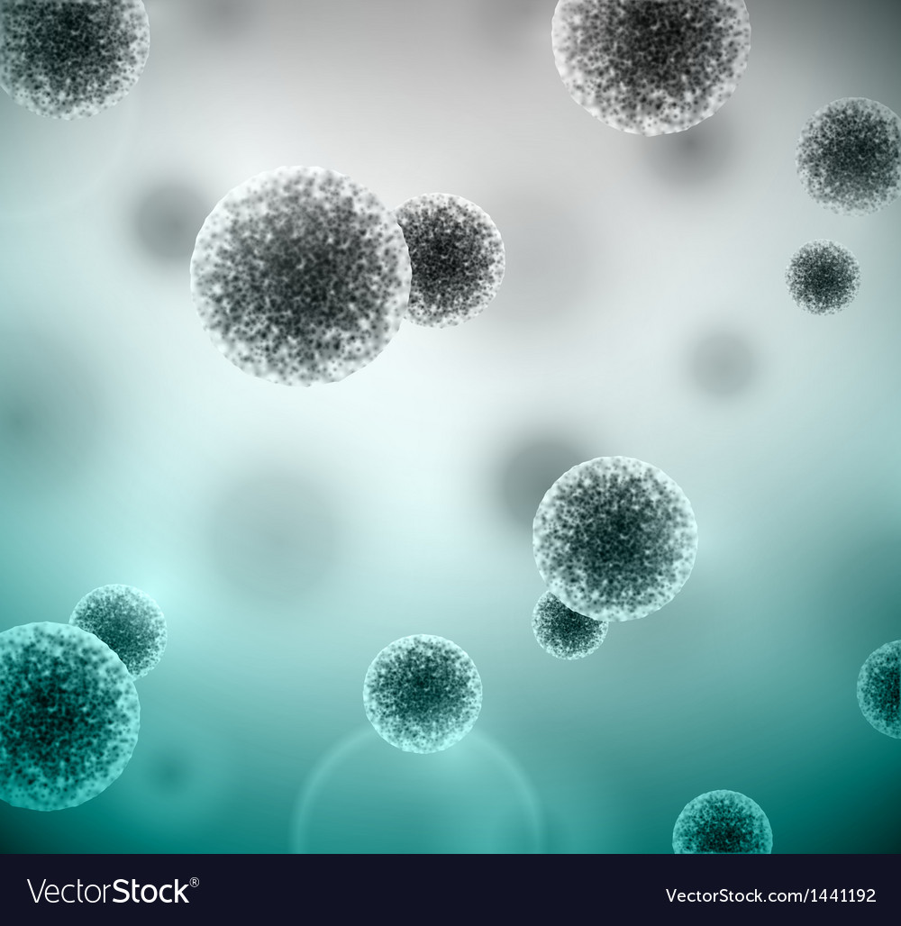 Background With Bacteria Royalty Vector Image