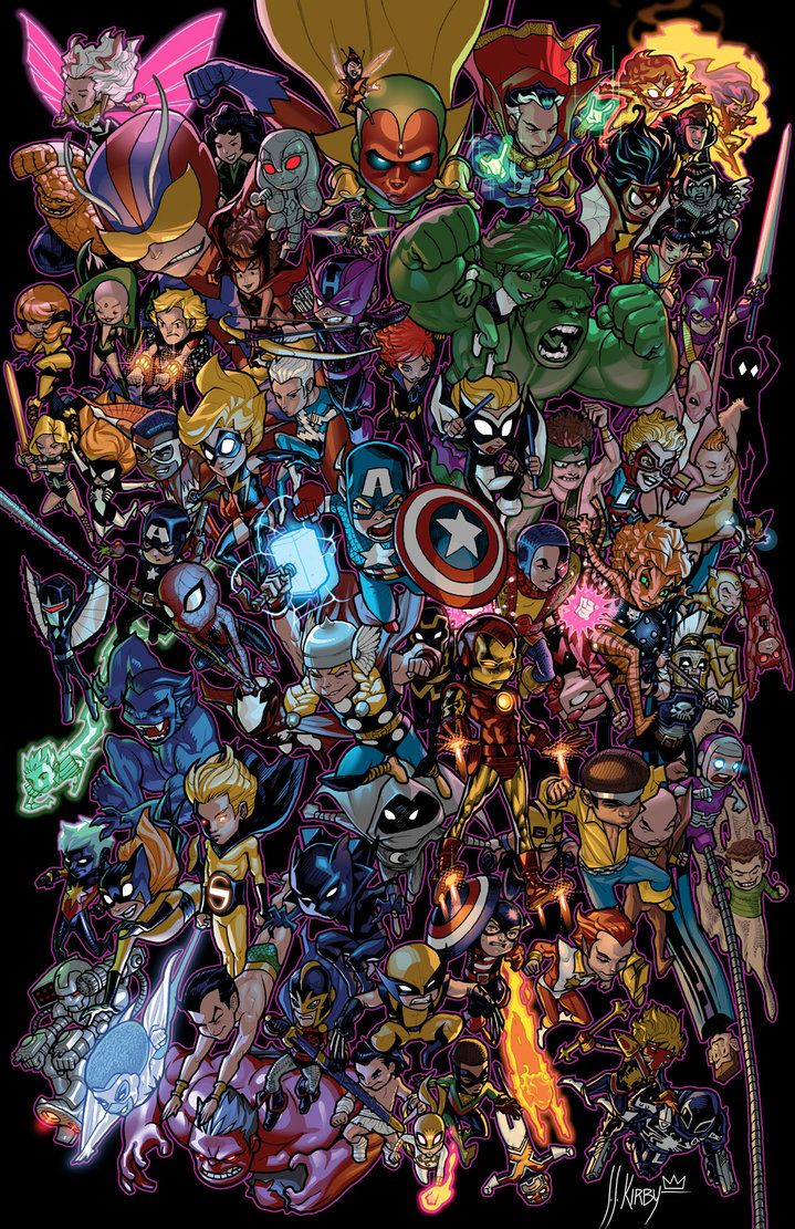 Lil Avengers by JJKirby Avengers wallpaper