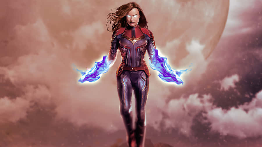 Wallpaper iPad Captain Marvel