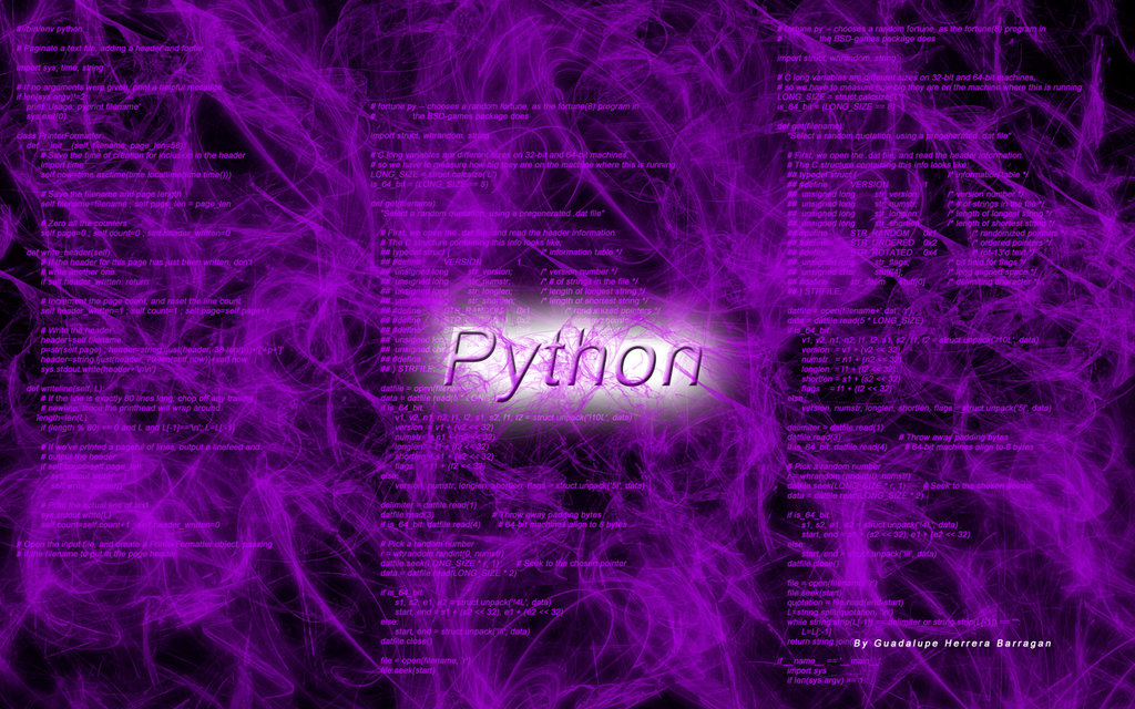 Wallpaper Python Programming by artgh on