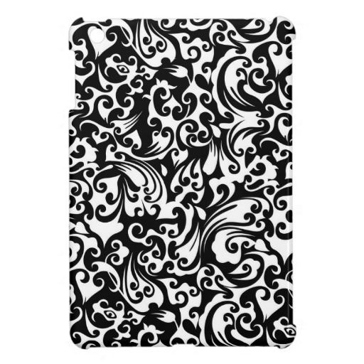 Cute Black White Abstract Background Design iPad Mini Covers