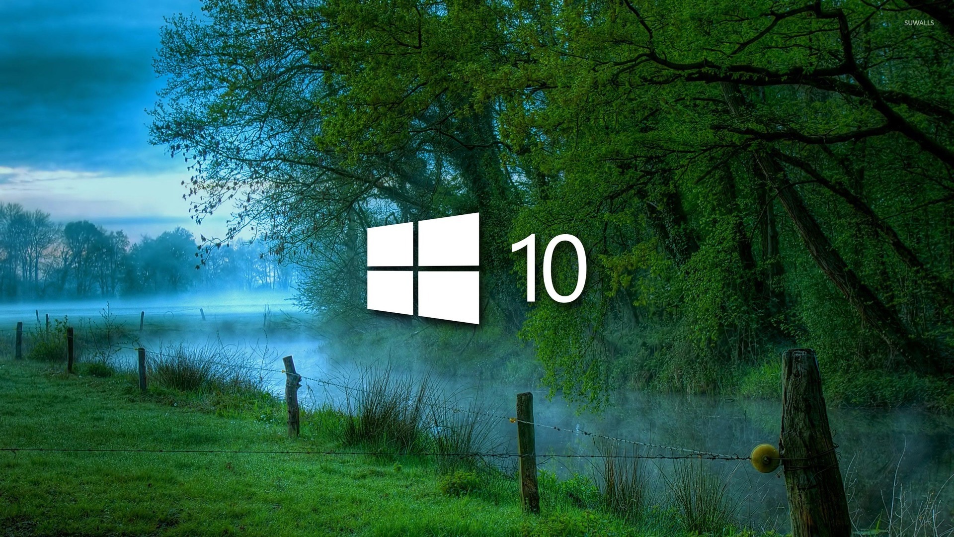 Windows In The Misty Morning Small Logo Wallpaper Puter