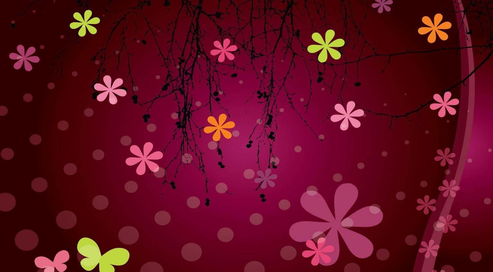Adorable Kawaii Pink Background Wallpaper