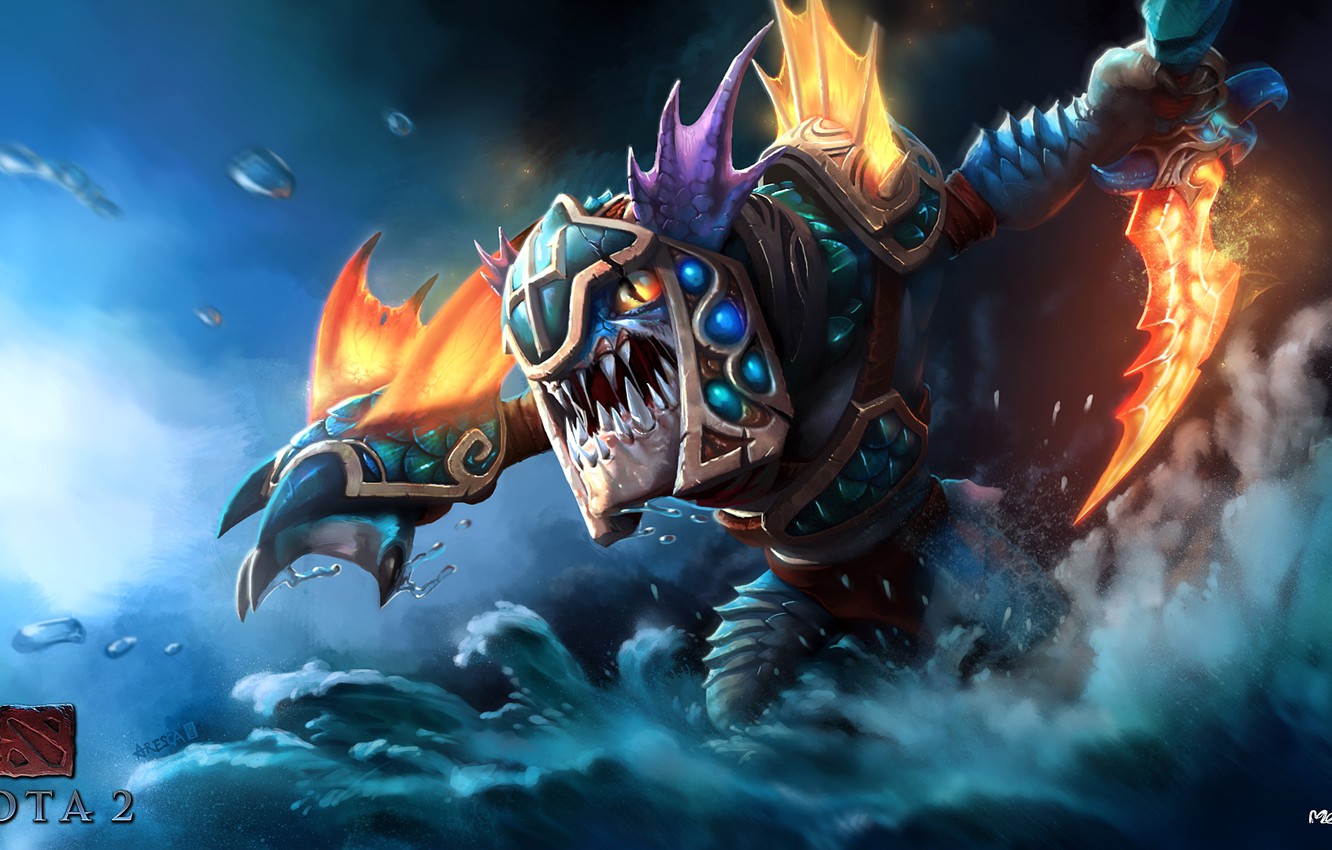 Wallpaper Valve Dota Slark Shadow Dance Pounce Essence