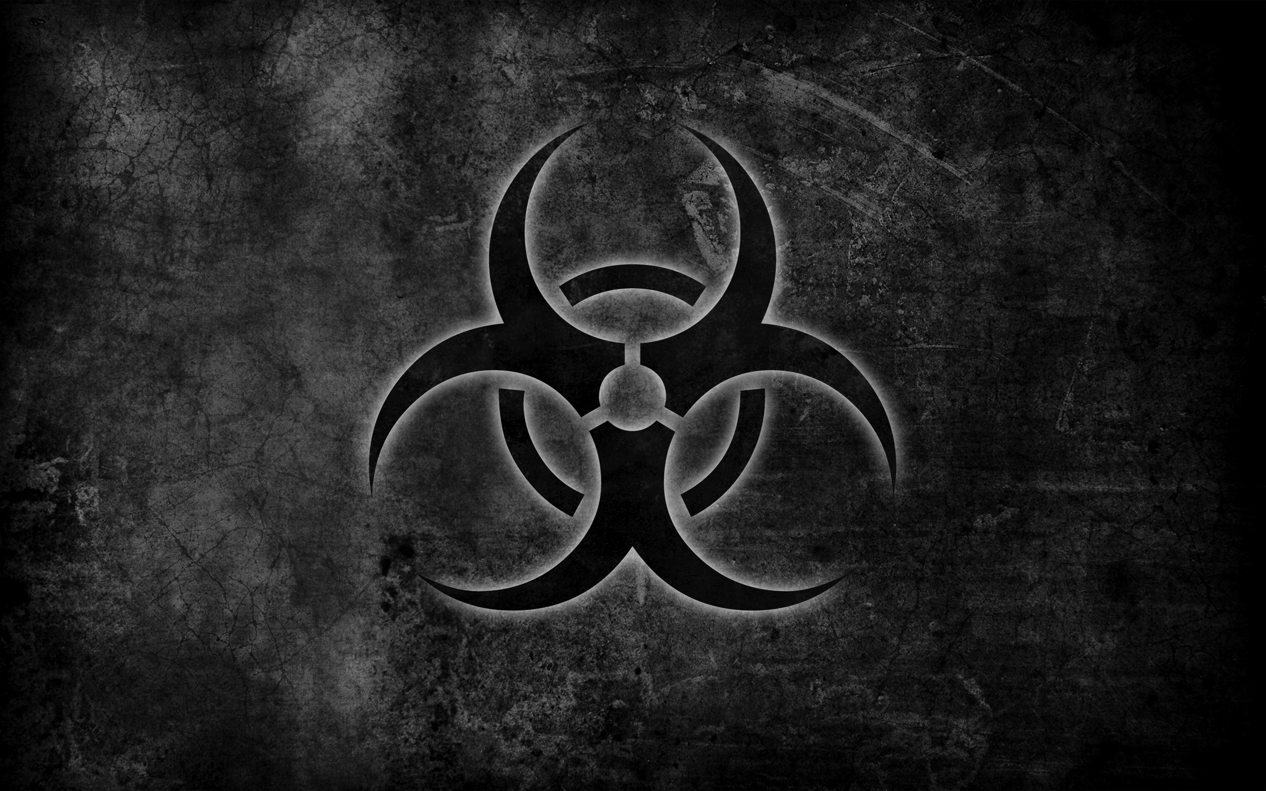 Red Toxic Wallpaper Biohazard Symbol