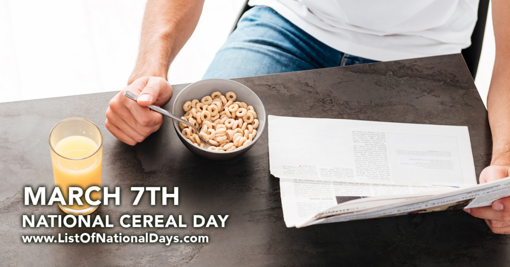 National Cereal Day List Of Days