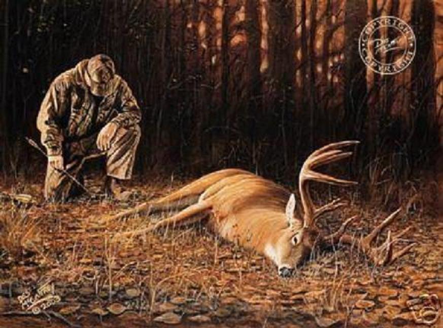 Cool Bow Hunting Background Bowhunting Painting
