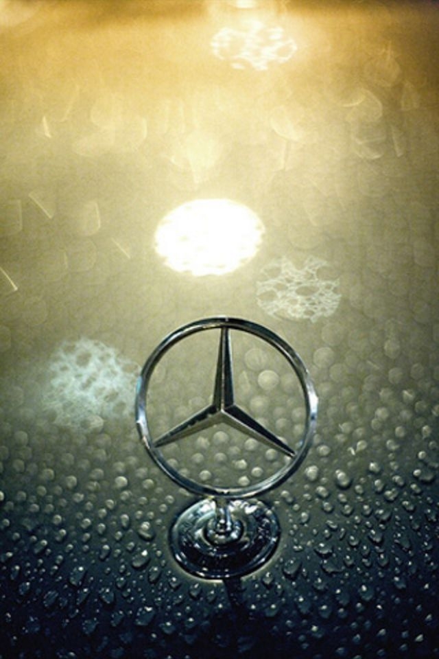 Mercedes Benz Logo iPhone HD Wallpaper