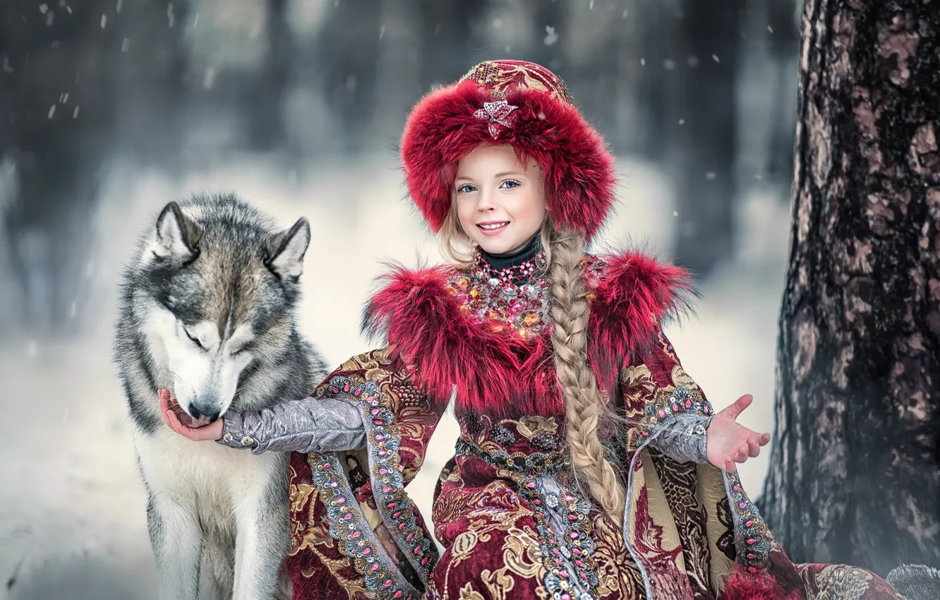 Wallpaper Nature Dog Girl Image For Desktop Section