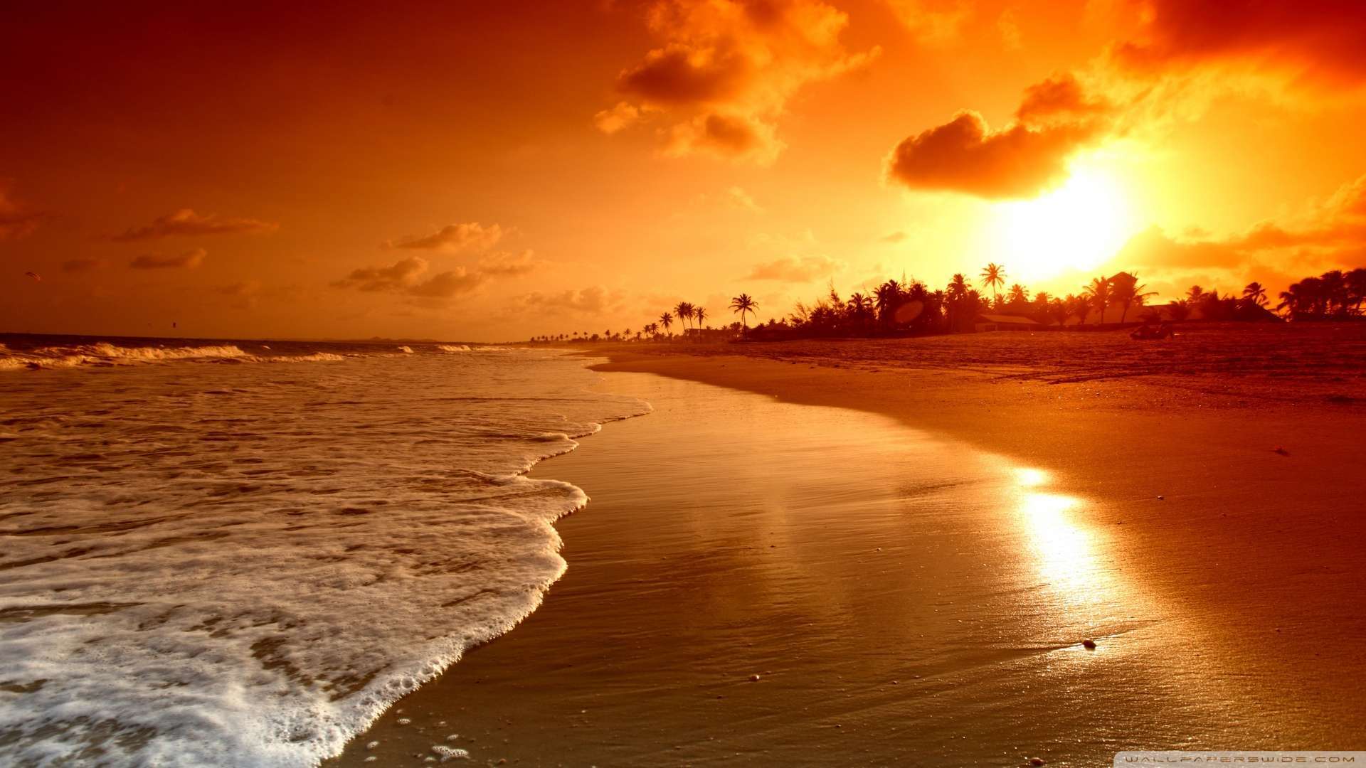 Wallpaper Beach Sunrise 1080p HD Upload At February