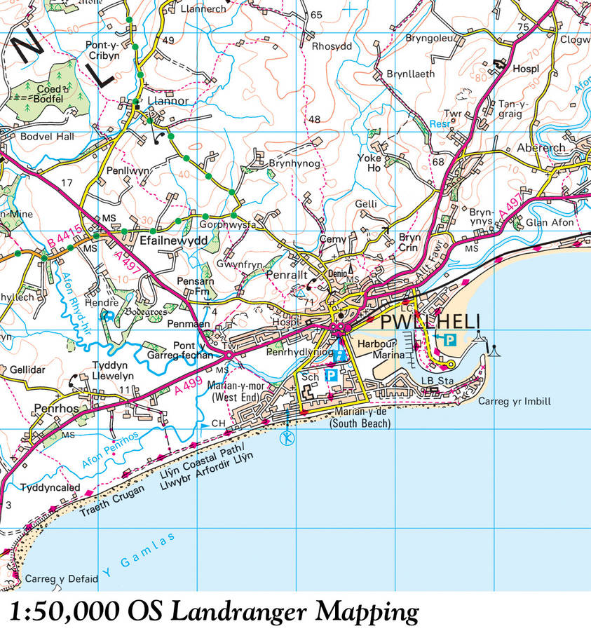 Custom Map Wallpaper Ordnance Survey Landranger By Love Maps On