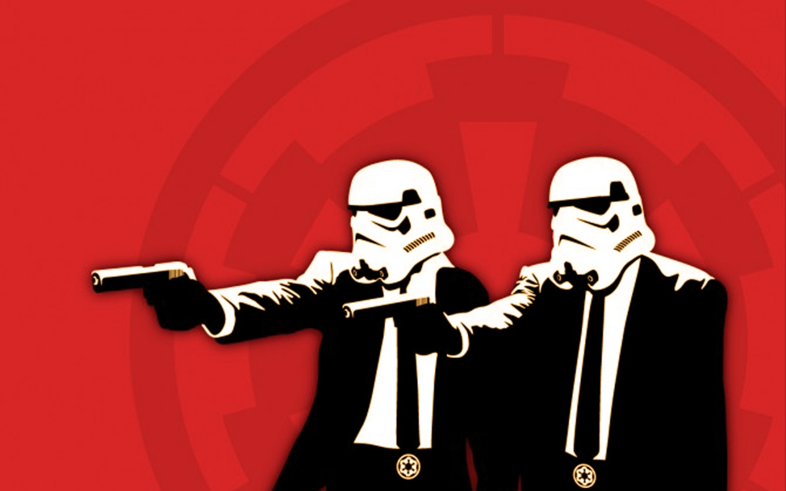 Star Wars Stormtroopers Pulp Fiction Wallpaper