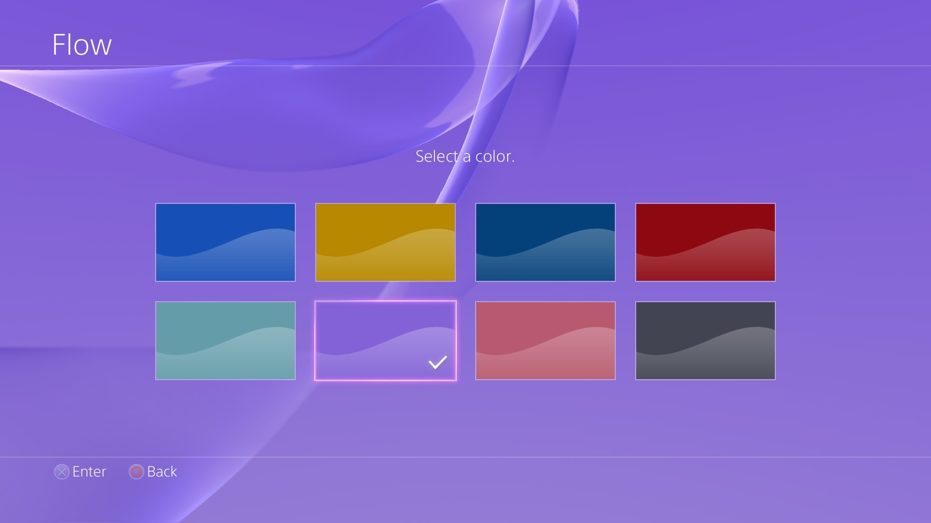 Playstation Custom Home Screen Colours