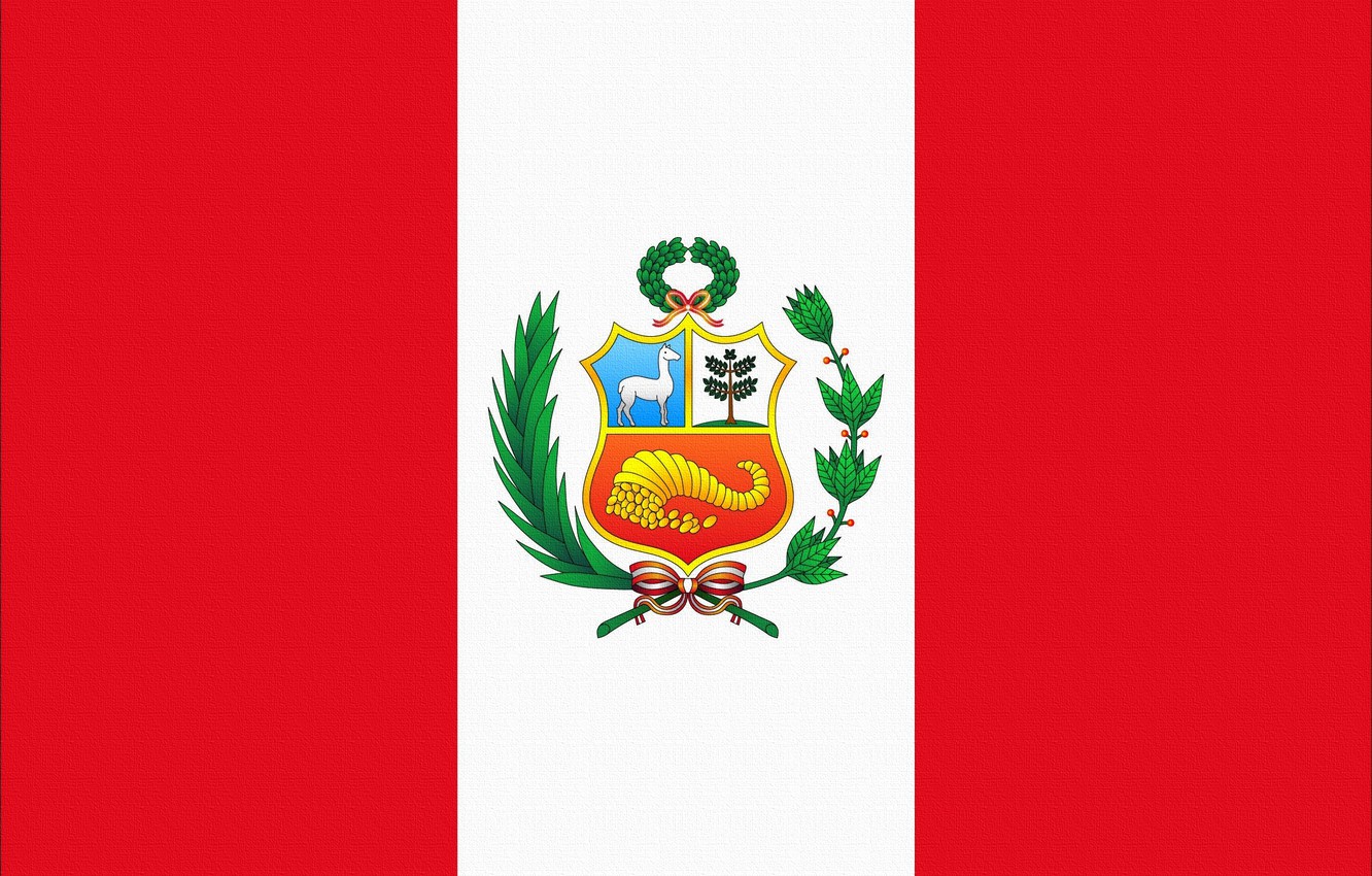 Wallpaper Red White Flag Coat Of Arms Photoshop Peru