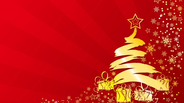 Christmas Wallpaper Red Background
