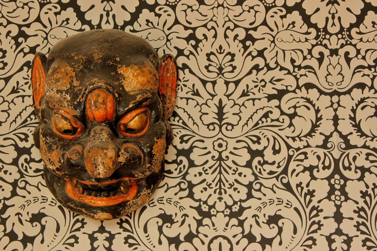 Mask On Farrow And Ball Wallpaper