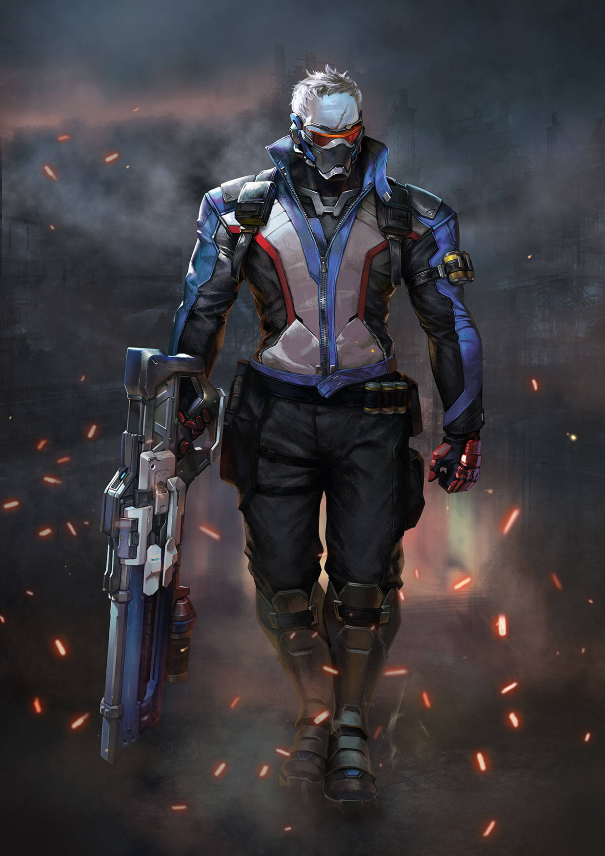 Overwatch Phone Soldier Big Gun Vvxtwi54a2dgux22 Wallpaper