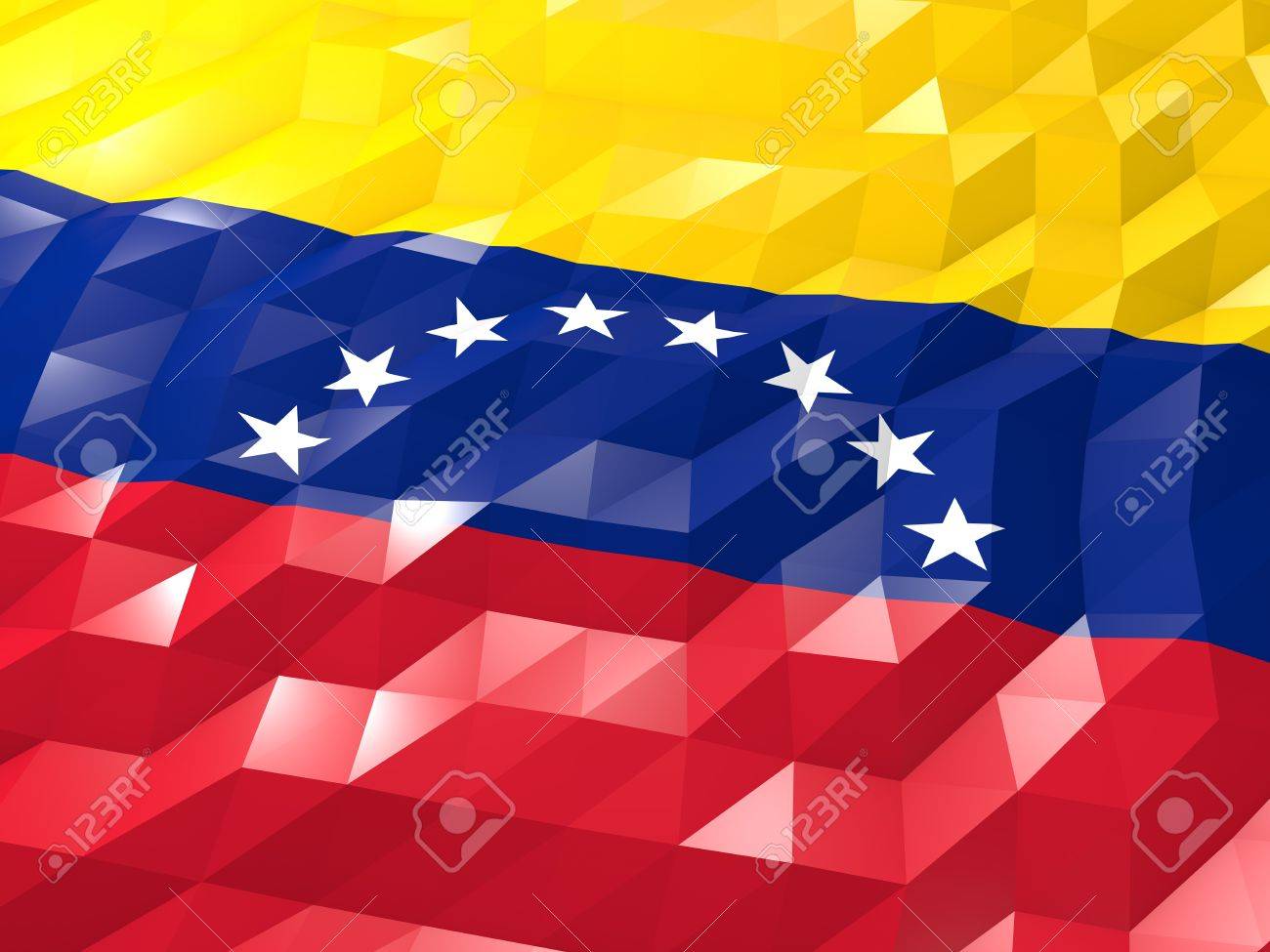 Flag Of Venezuela 3d Wallpaper Illustration National Symbol