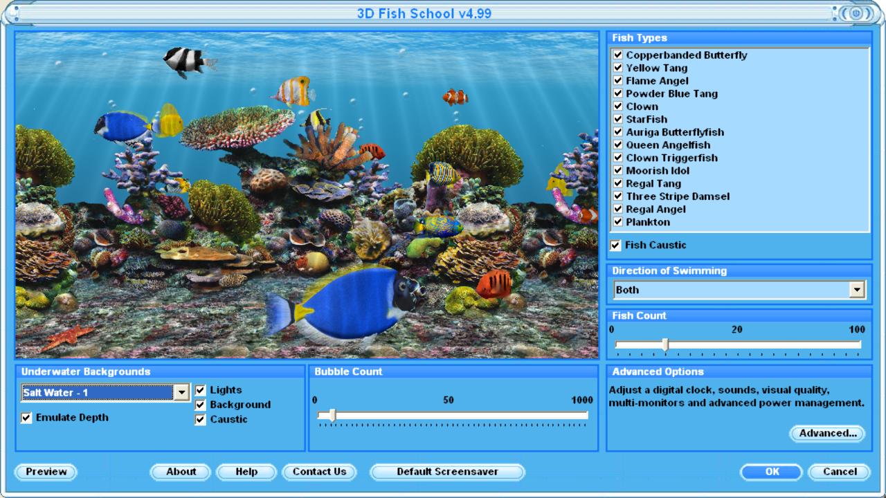 Fish Screensaver Virtual Fish Aquarium