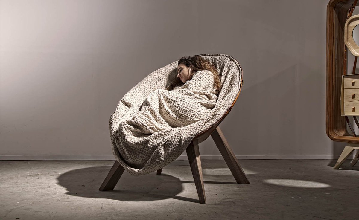 Wallpaper On Fadi Sarieddine S Swaddle Chair Was A