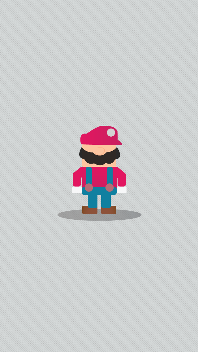 Smash Bros iPhone Wallpapers   Mario by NumFive 640x1136