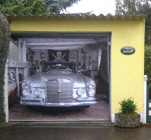 Deceptive Door Decals Garage Mural