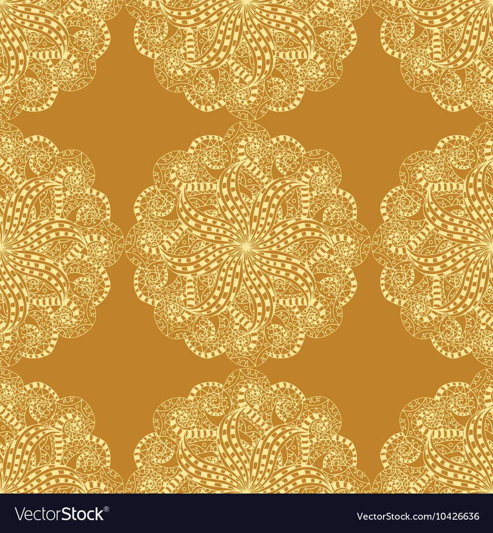 Retro Patterned Wallpaper Royalty Vector Image