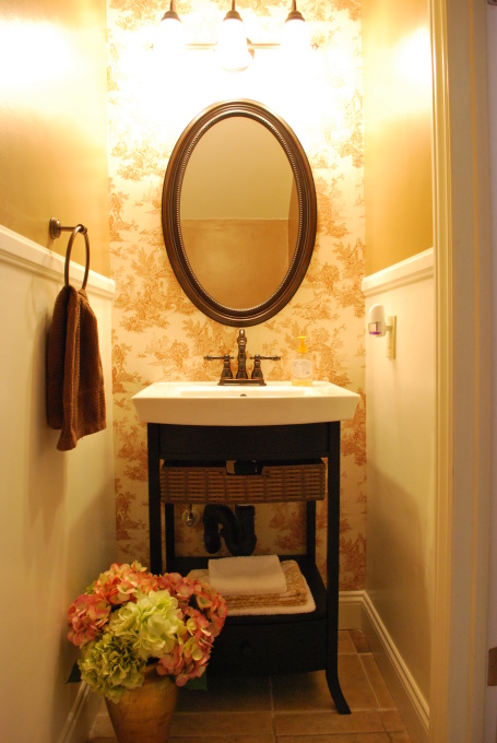 French Country Powder Room Design Team Home Missions