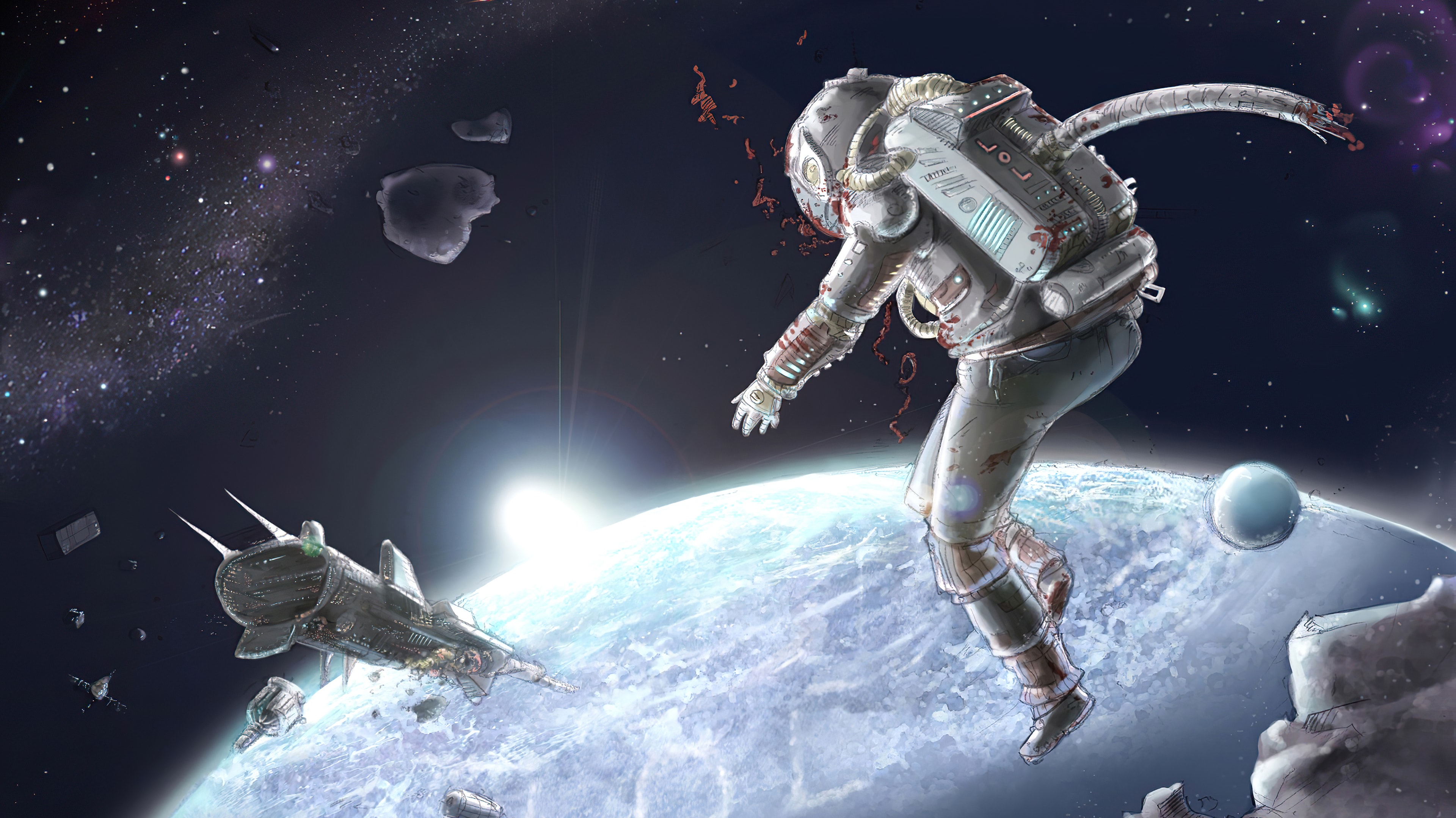 Astronaut Aesthetic Wallpaper 4k For Desktop Laptop Pc