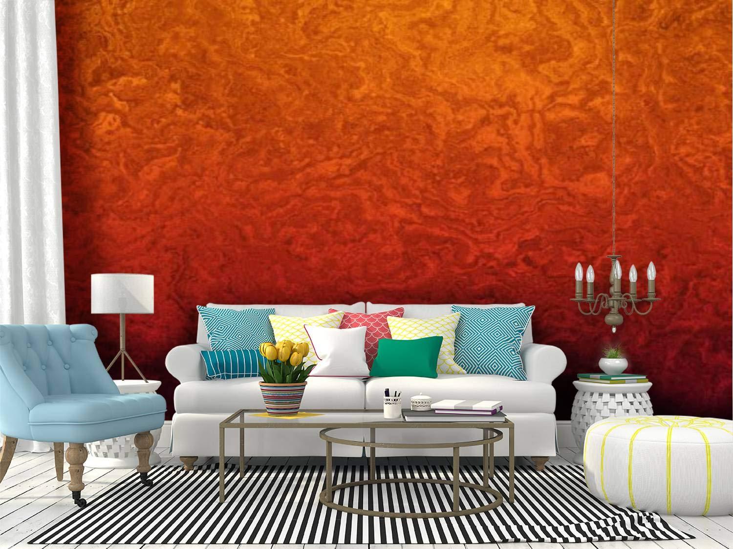 Amazon Self Adhesive Wallpaper Roll Paper Red Orange Gold